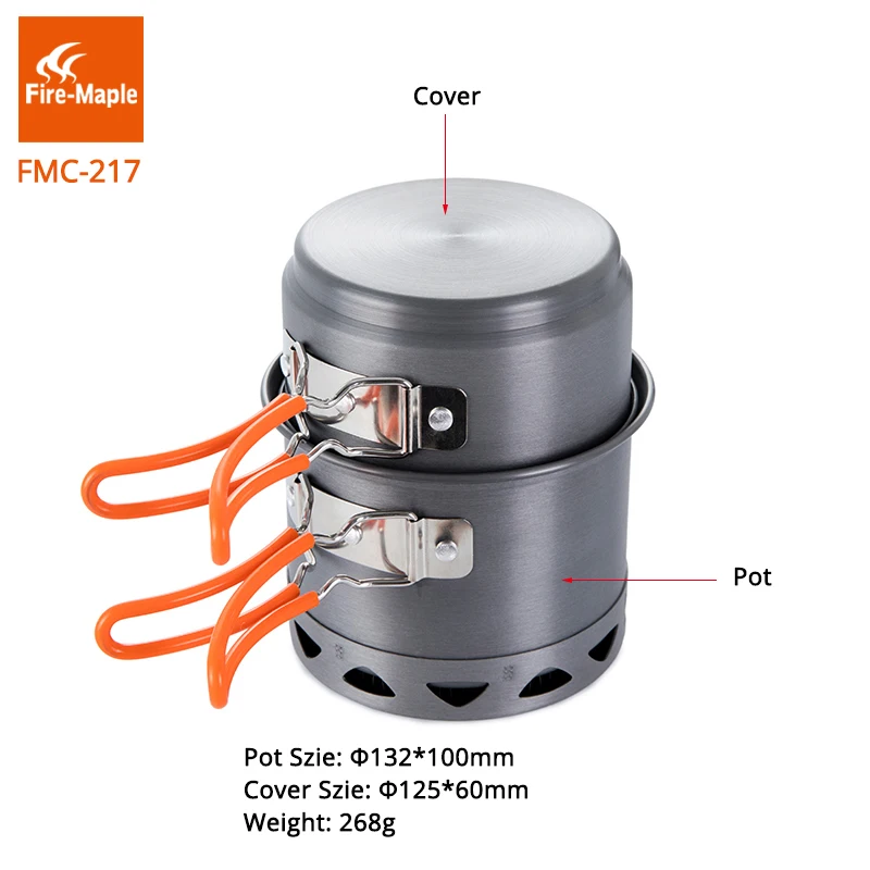 Camping Cooking Pot - Fire Maple Camping Cookware Set Portable