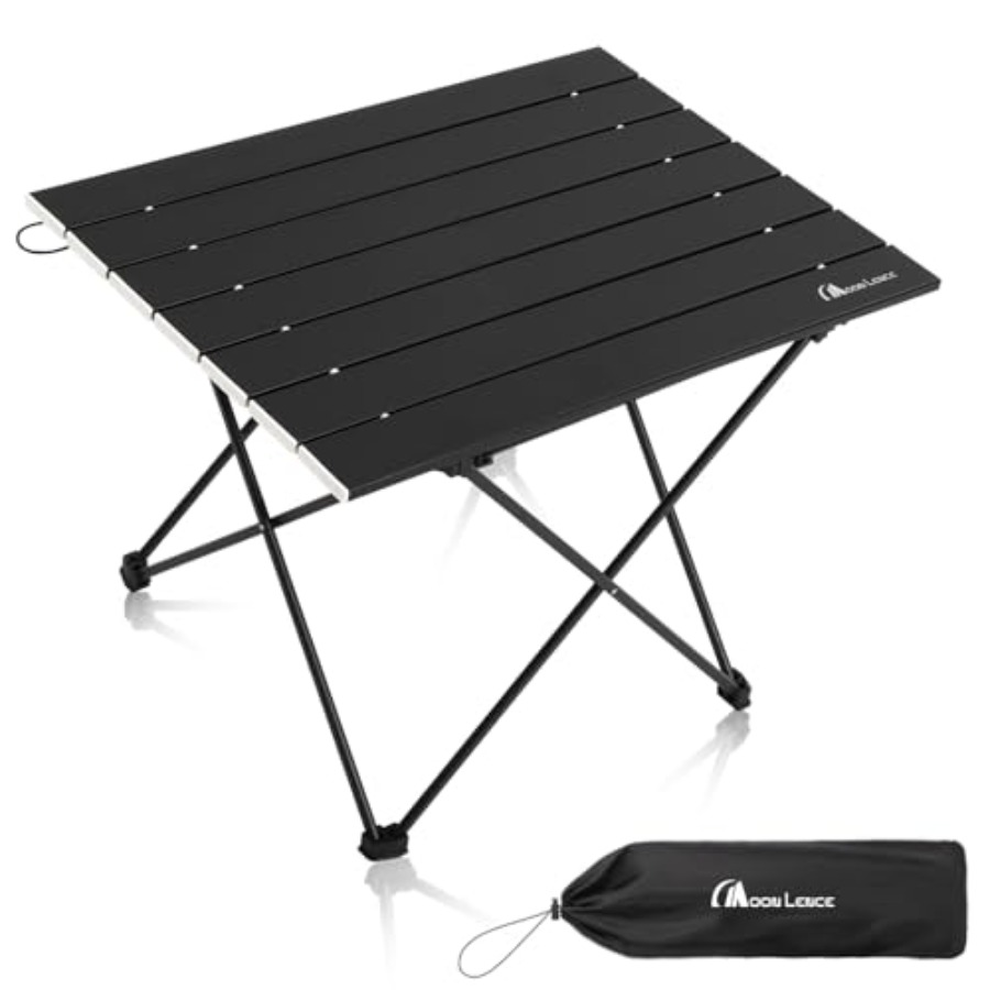 Camping Cooking Table With Windshield - Ultralight Folding Camping Table, Compact, Portable