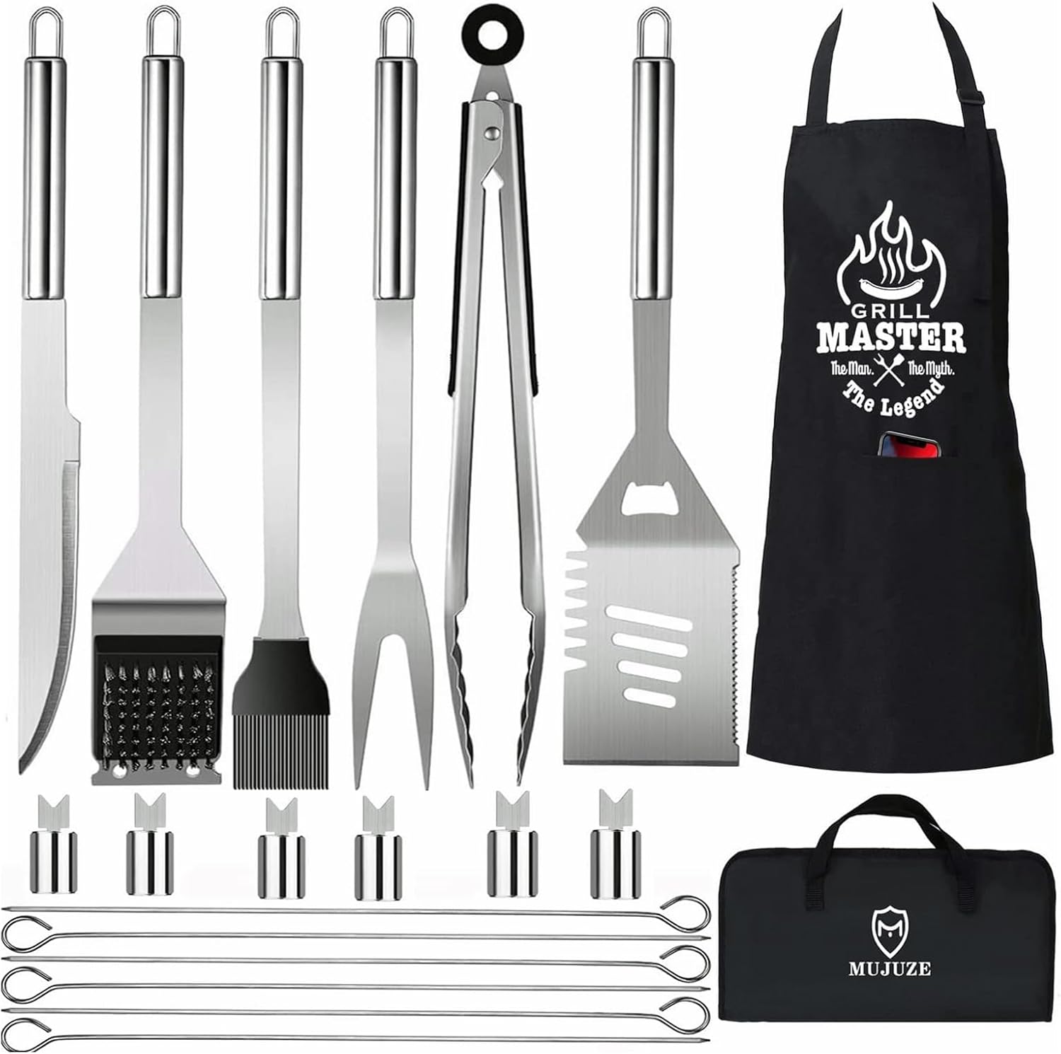 Camping Cooking Griddle - Grill Set with Apron for Men,