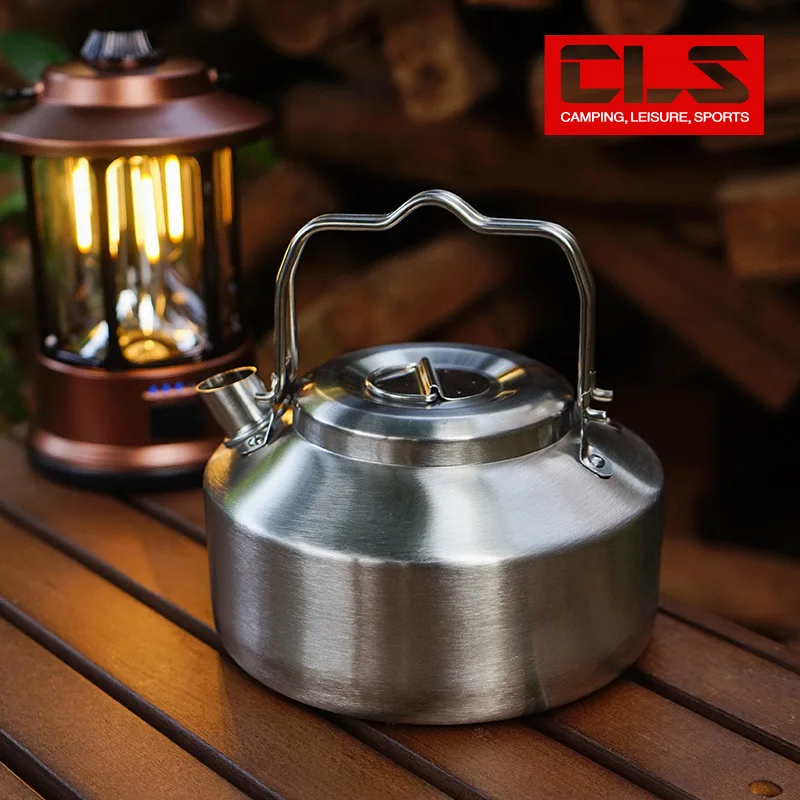 Camping Cooking Kettle - CLS Outdoor 0.9L Stainless Steel Kettle