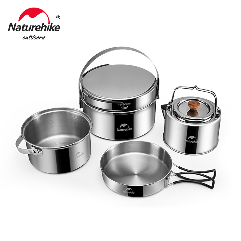 Camping Cooking And Dining Set - Naturehike Camping Cookware Set Kettle Set