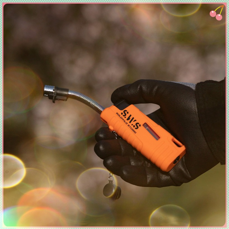 Camping Cooking Griddle - Waterproof Retractable Butane Lighter with Visible