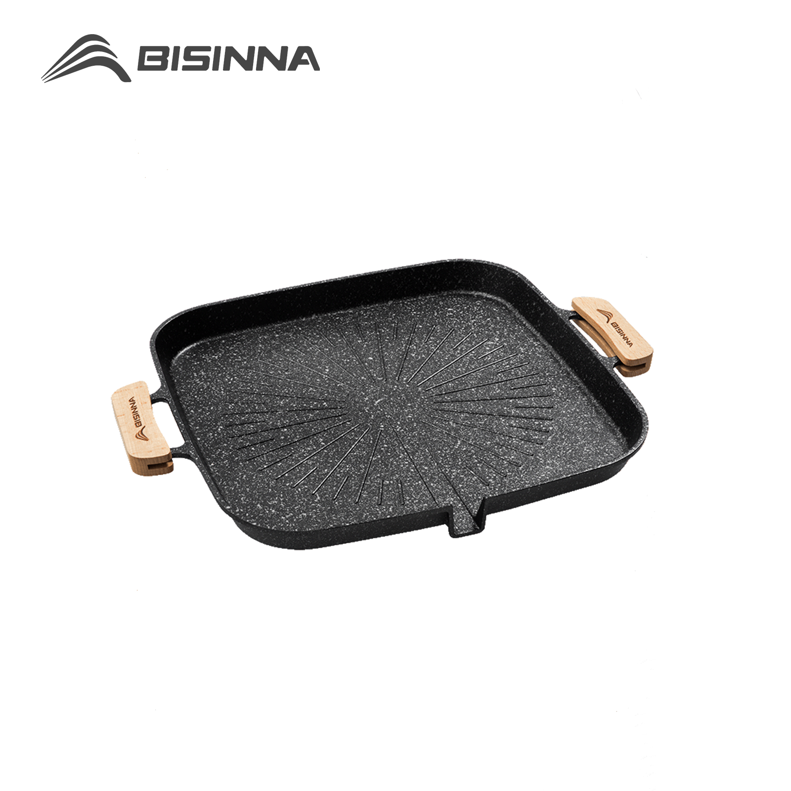 Camping Cooking Griddle - BISINNA Square BBQ Grill Pan Non