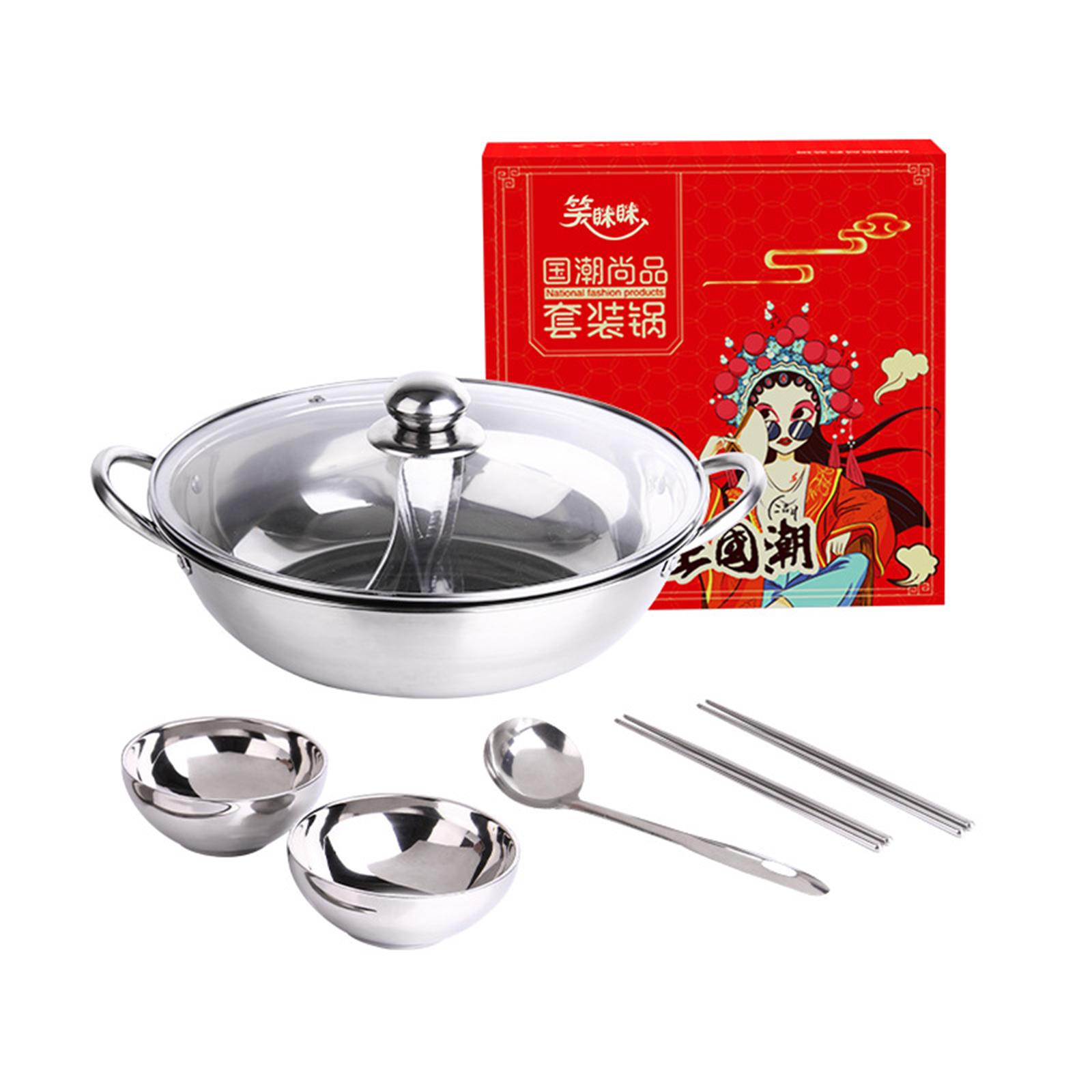 Camping Cooking Pot - Hot Pot Pan Cooker with Glass