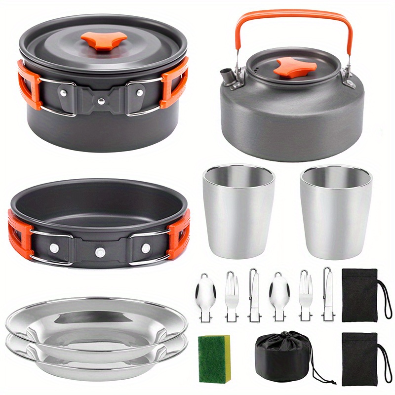 17pcs Camping Cookware Set, Po - Camping Cooking Pots And Pans recension och pris