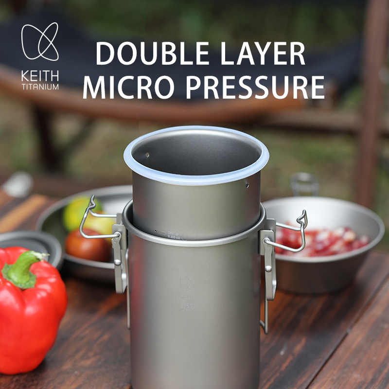 KEITH Pure Titanium Rice Cooke - Camping Cooking Pot recension och pris