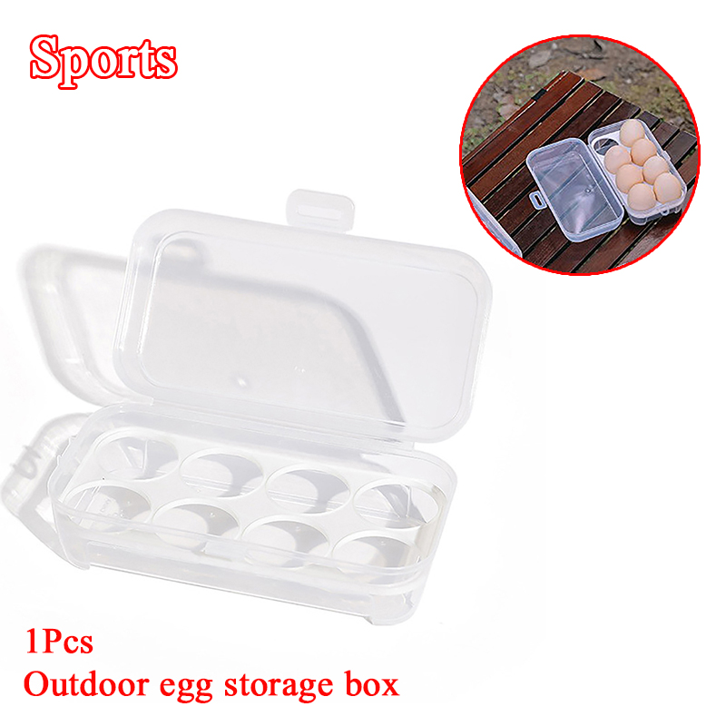 3/4/8 Grids Egg Holder Contain - Camping Cooking Cover recension och pris