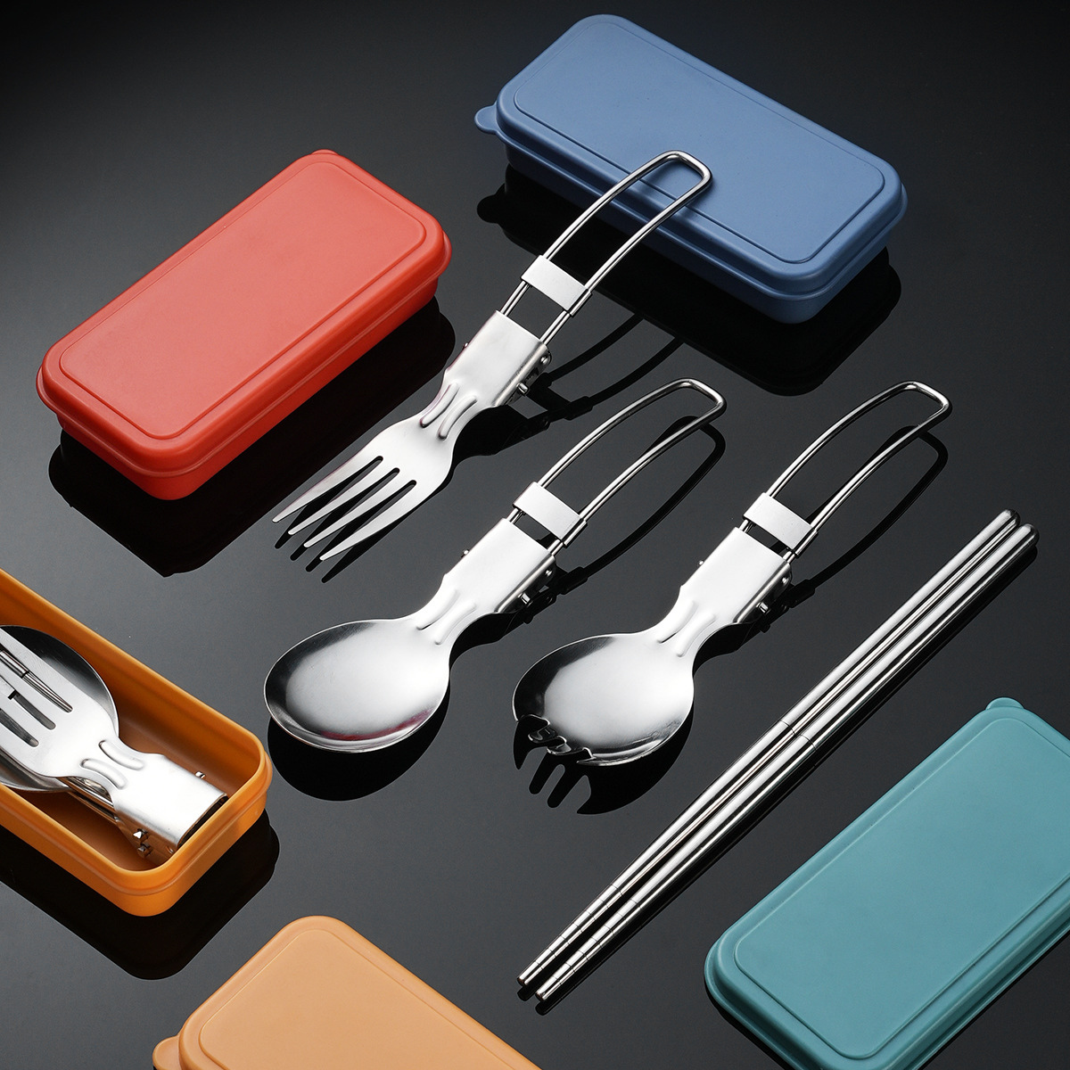 4PCS/set Portable Outdoor Spoo - Japan Camping Cooking recension och pris