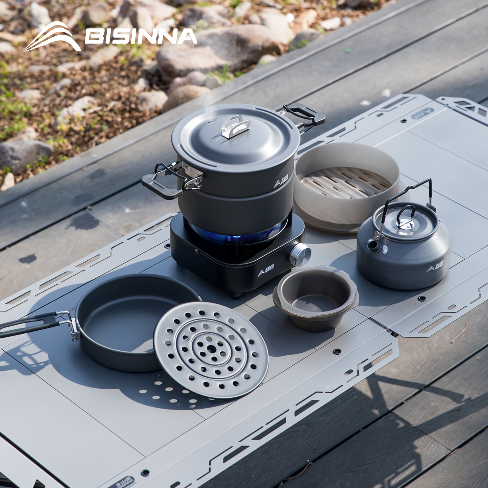 BISINNA Micro Pressure Camping - Camping Cooking And Dining Set recension och pris