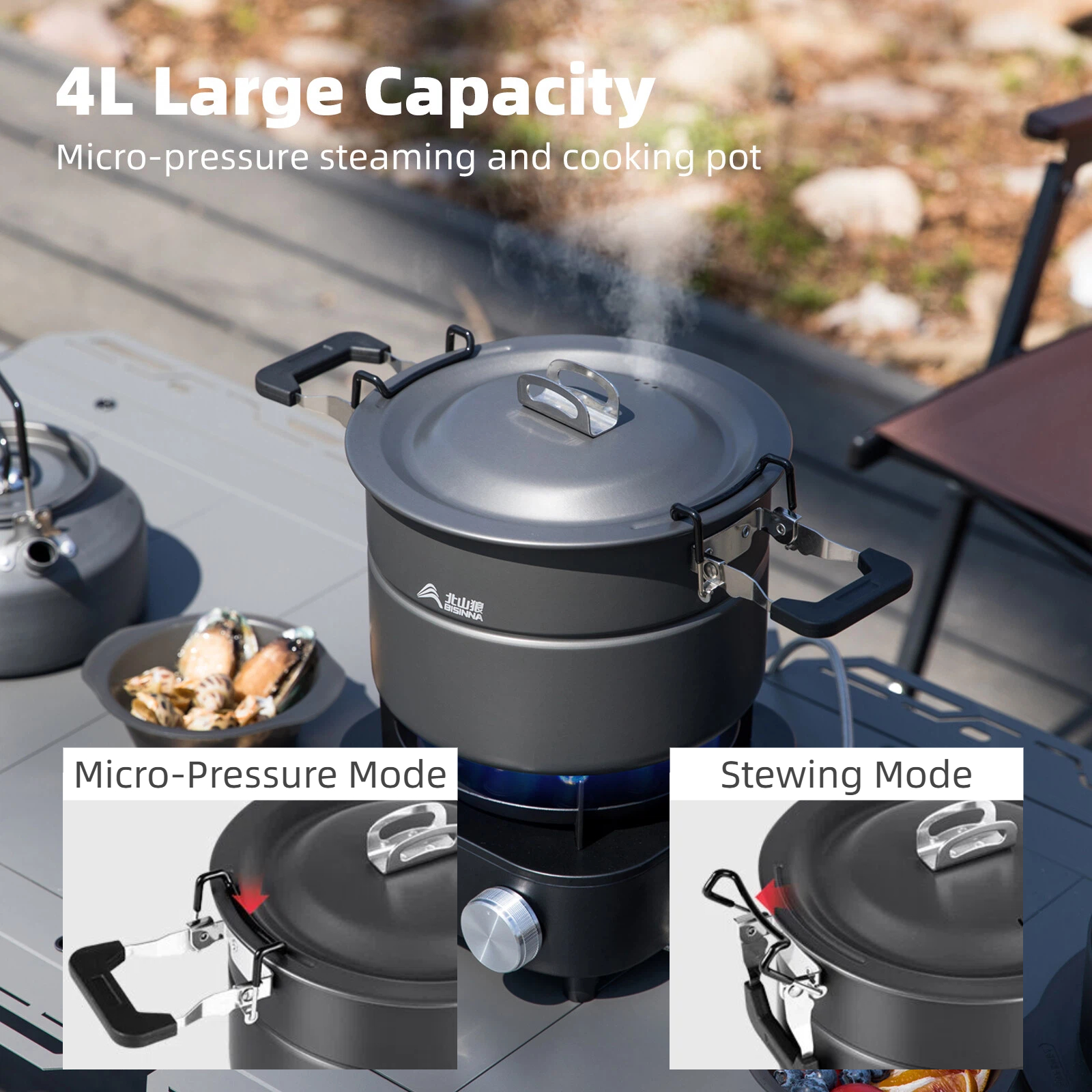 BISINNA Micro Pressure Camping - Camping Cooking And Dining Set recension och pris