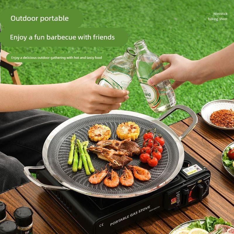 316 Stainless Steel Multifunct - Camping Cooking Griddle recension och pris