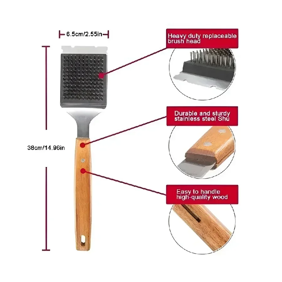 TRALOW Stainless Steel BBQ Gri - Camping Cooking Griddle recension och pris