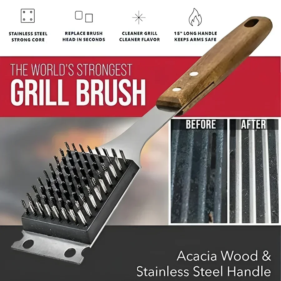 TRALOW Stainless Steel BBQ Gri - Camping Cooking Griddle recension och pris