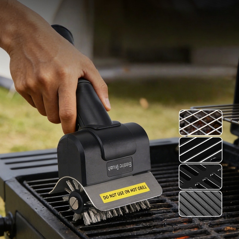 JUSTINLAU Electric Grill Brush - Camping Cooking Griddle recension och pris