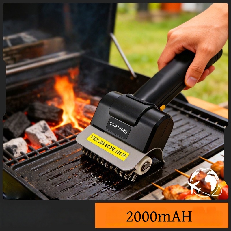 JUSTINLAU Electric Grill Brush - Camping Cooking Griddle recension och pris