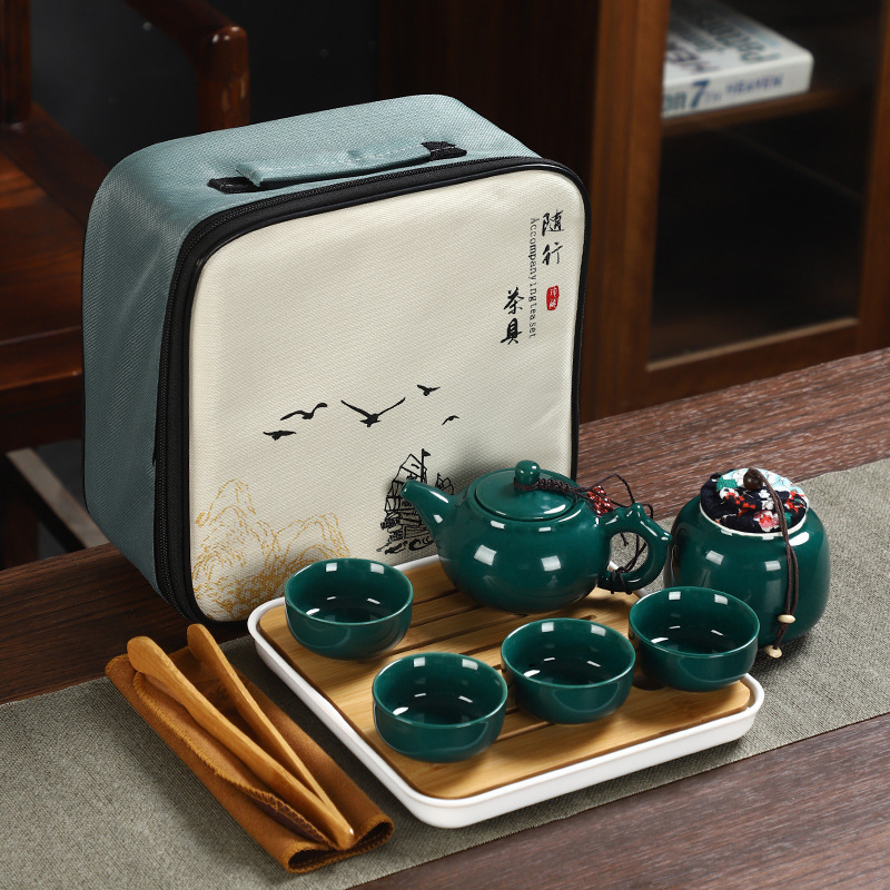 Portable Travel Kung Fu Tea Se - Camping Cooking Kettle recension och pris