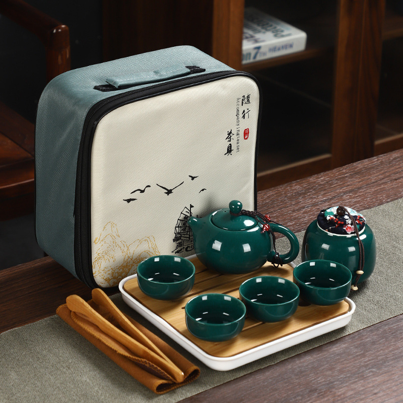 Portable Travel Kung Fu Tea Se - Camping Cooking Kettle recension och pris