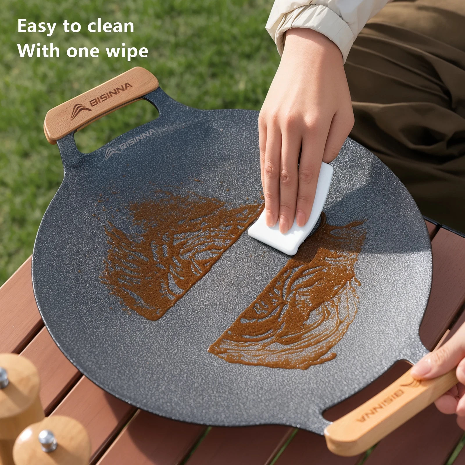 BISINNA 34CM Outdoor BBQ Grill - Camping Cooking Pot recension och pris