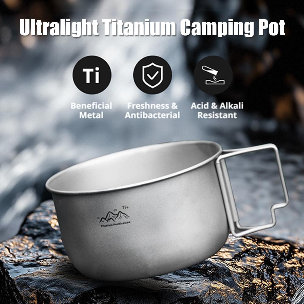 Ultralight Titanium Camping Po - Camping Cooking Cylinder recension och pris