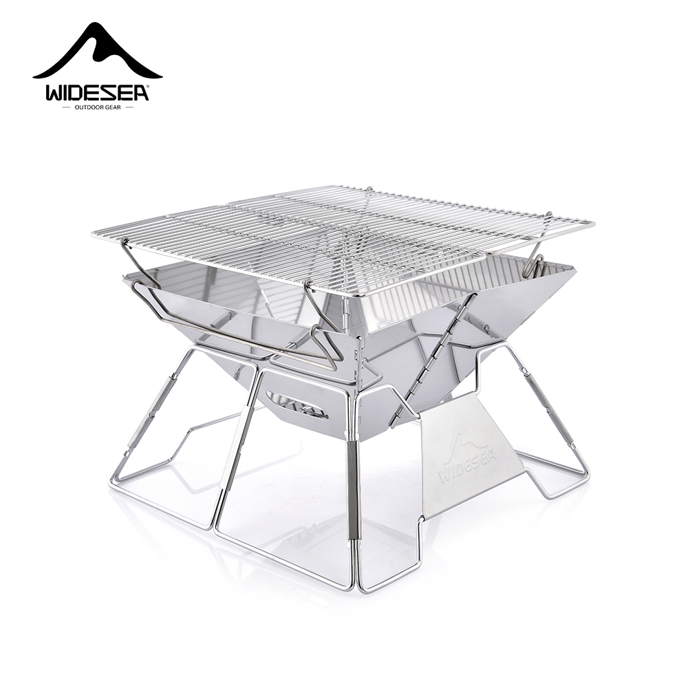 Widesea Windproof Wood-Burning - Camping Cooking Grate recension och pris