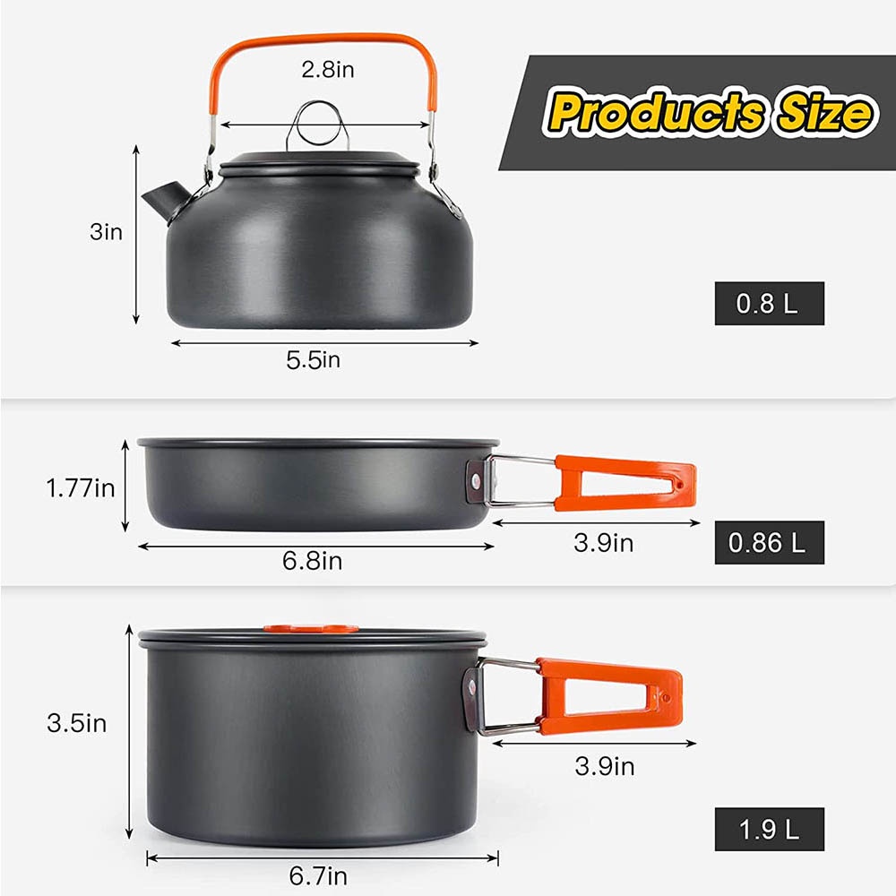 Outdoor camping cooking set, n - Quechua Camping Cooking Set recension och pris