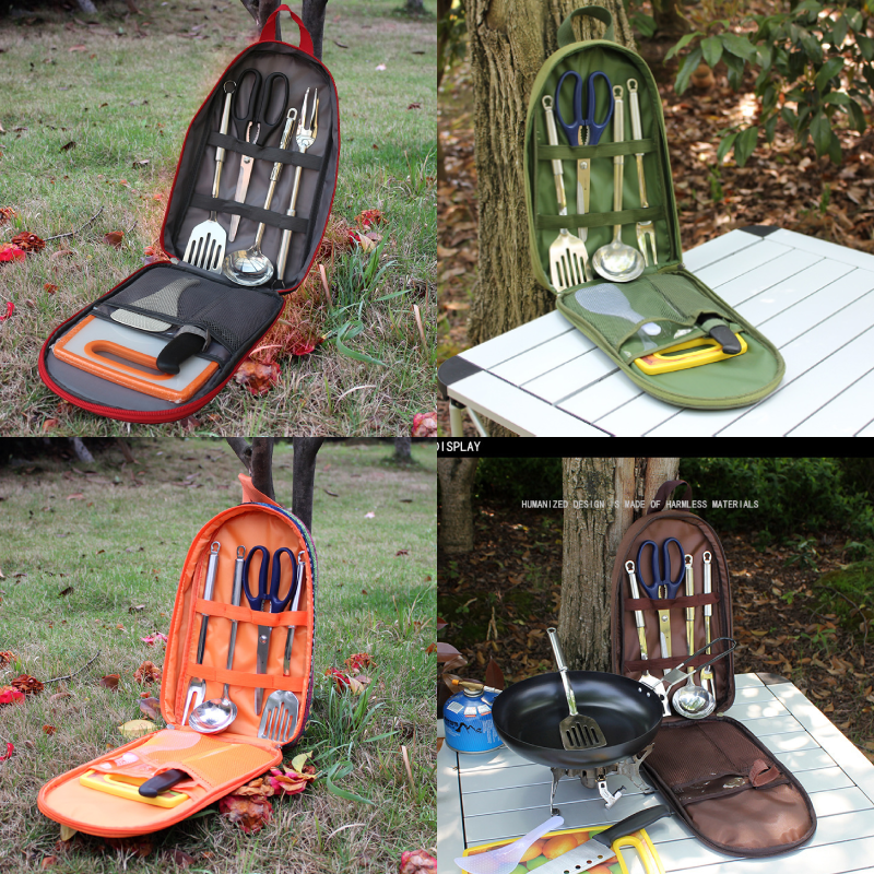 7pcs Camping Kitchen Utensil S - Camping Cooking And Dining Set recension och pris