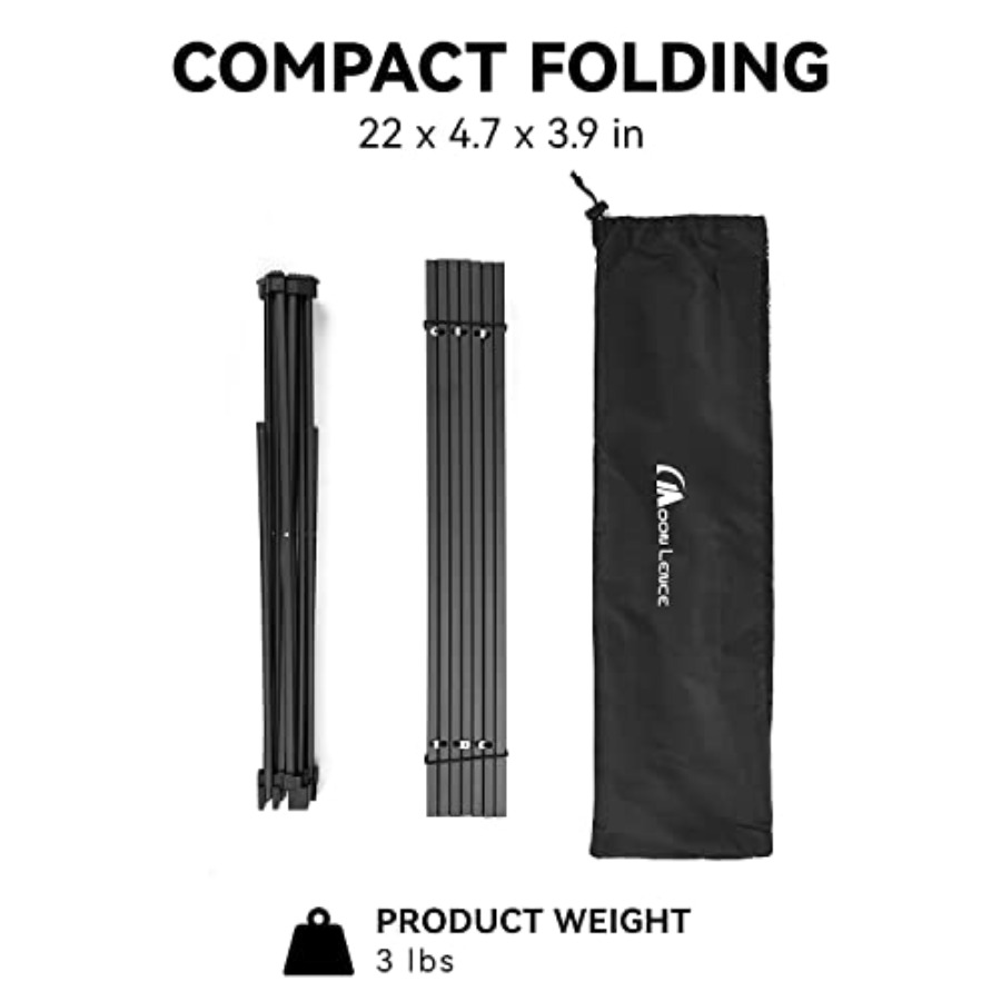 Ultralight Folding Camping Tab - Camping Cooking Table With Windshield recension och pris