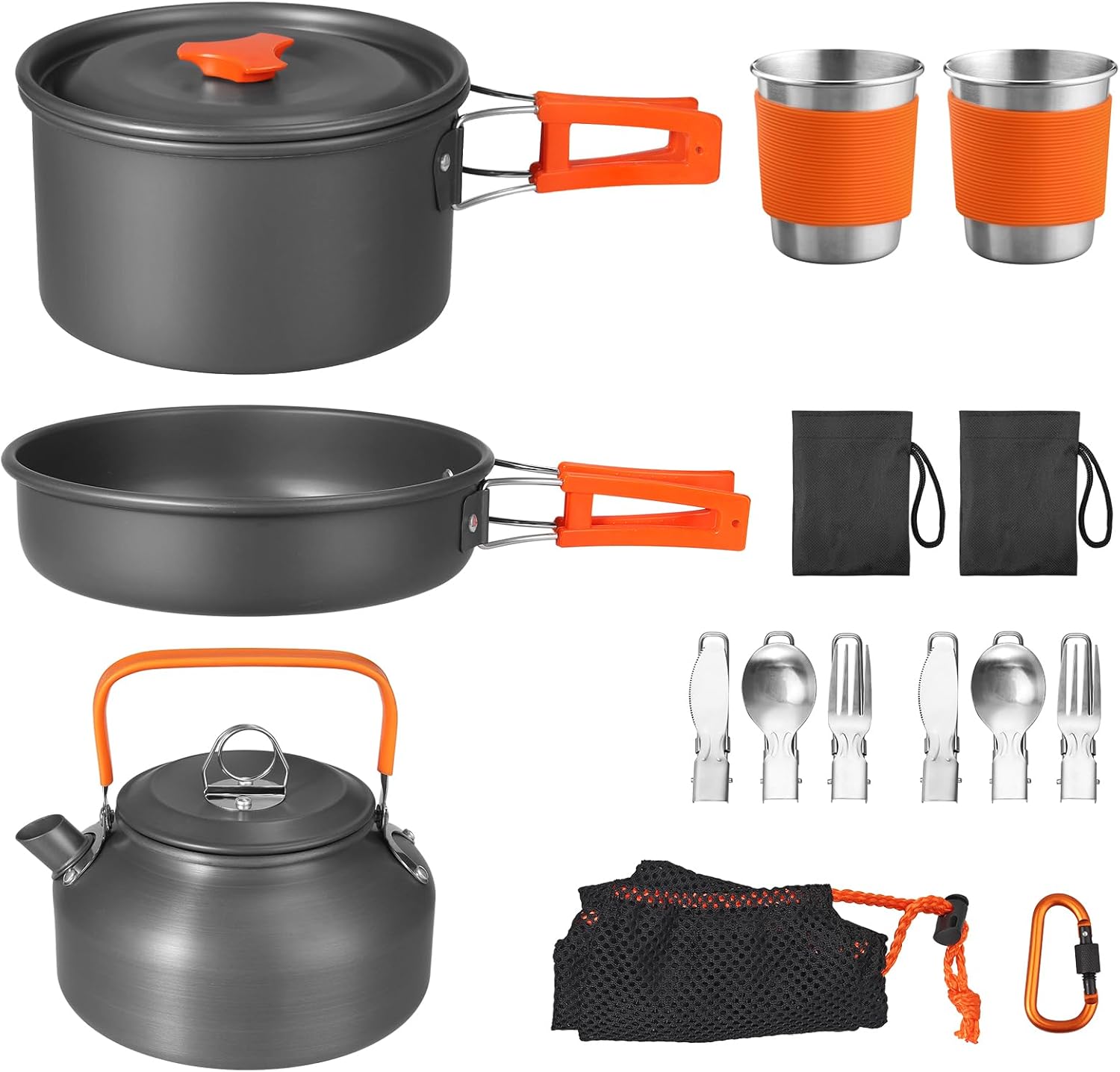 Non-Stick Camping Cookware Set - Camping Cooking Pots And Pans recension och pris