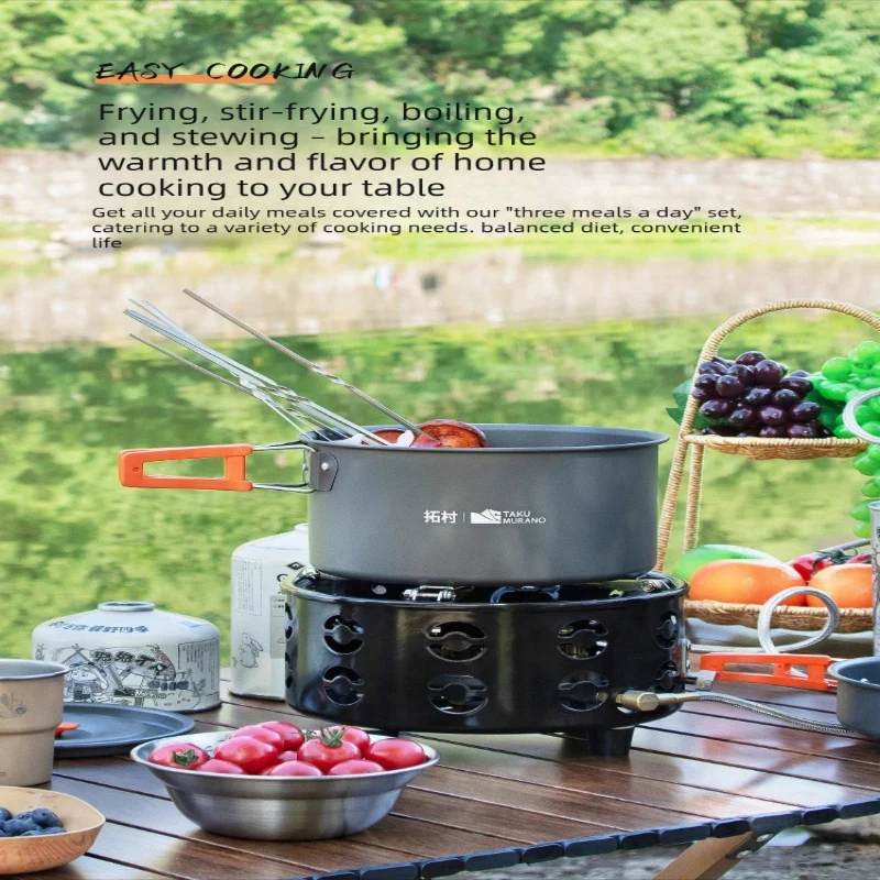 Camping Cookware Set Outdoor P - Camping Cooking And Dining Set recension och pris