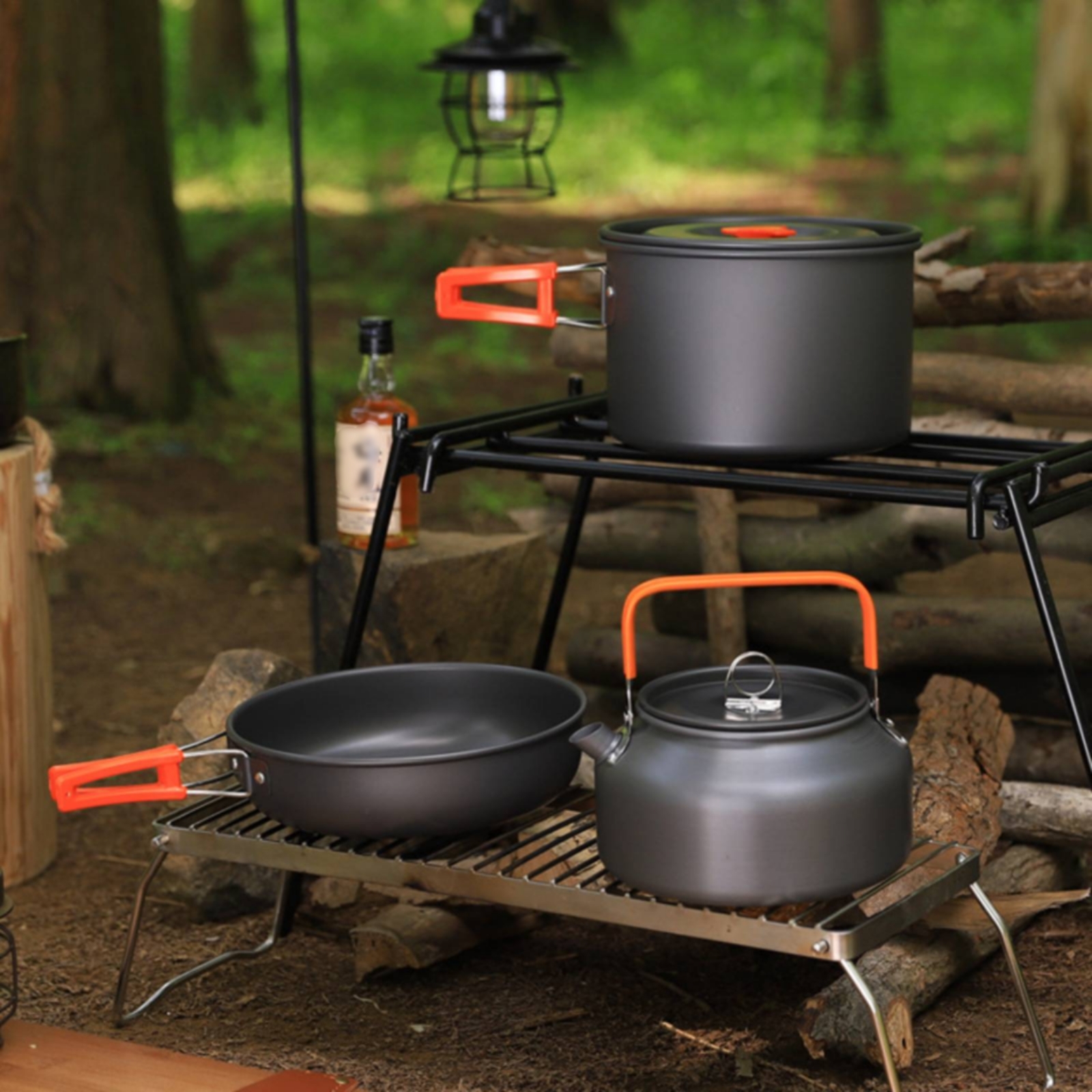 Camping Pot and Kettle Set Nes - Camping Cooking Pot recension och pris