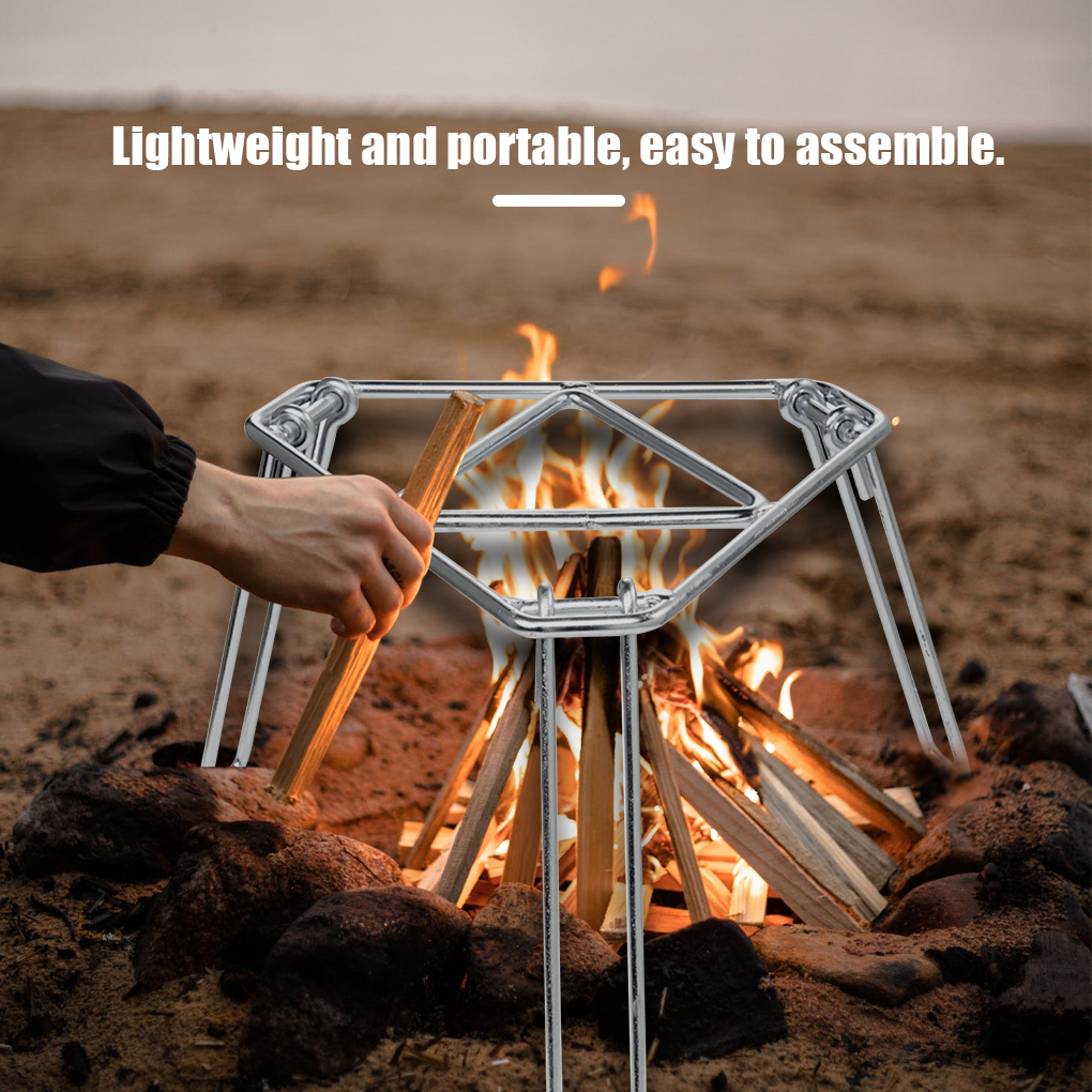 Stainless Steel Campfire Rack  - Camping Cooking Grate recension och pris