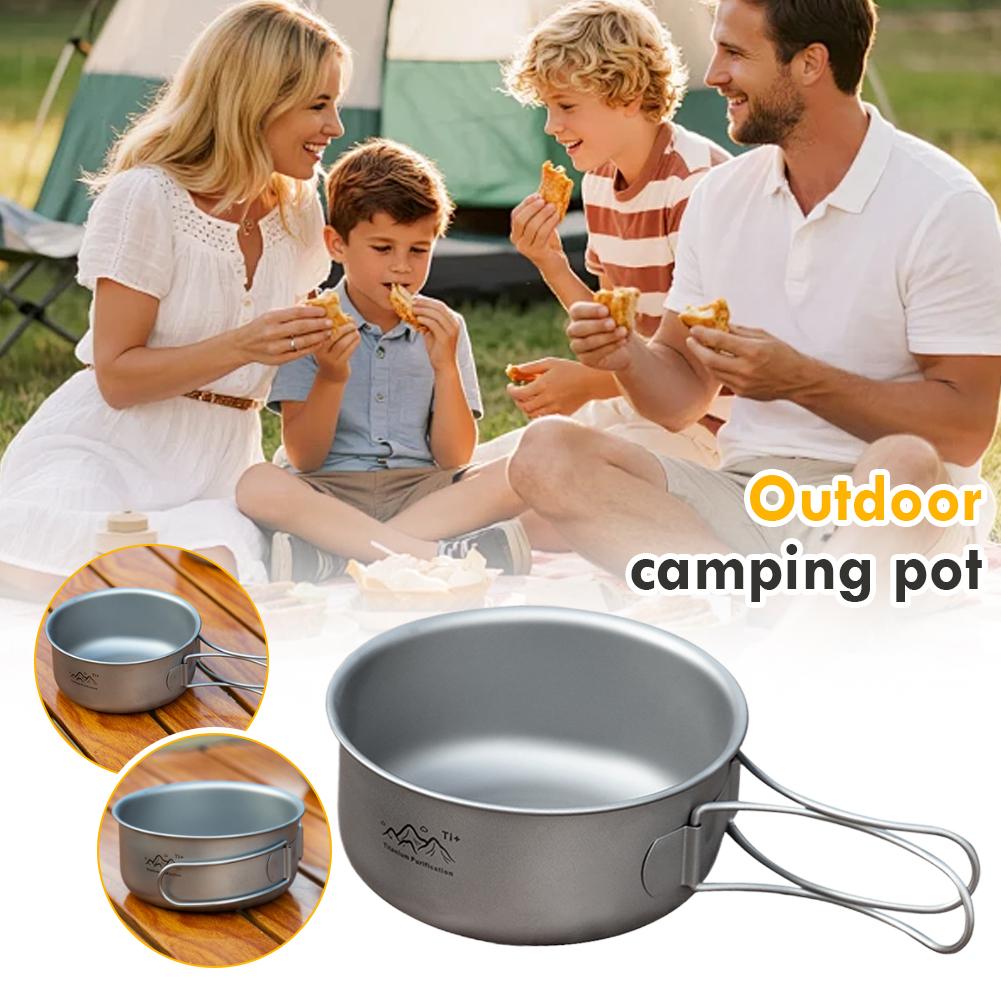 Titanium Foldable Camping Pot  - Camping Cooking Cylinder recension och pris