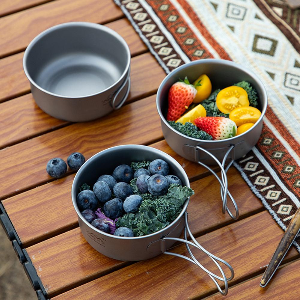 Titanium Foldable Camping Pot  - Camping Cooking Cylinder recension och pris