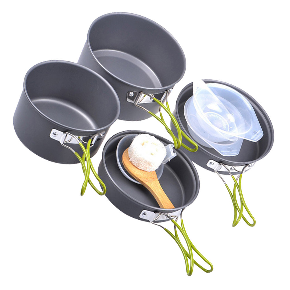 1Set Portable Camping Cookware - Camping Cooking Pots And Pans recension och pris