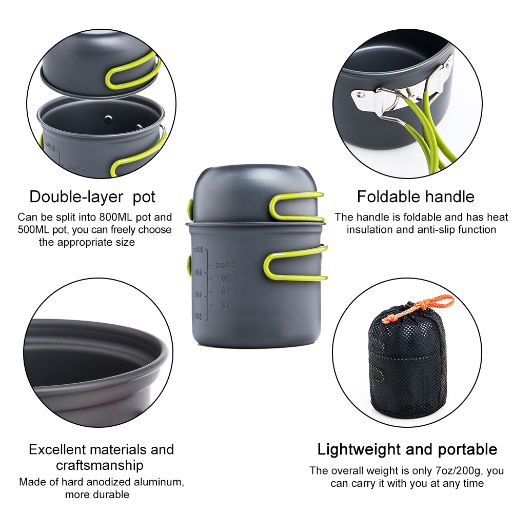 Widesea Ultralight Camping Coo - Camping Cooking And Dining Set recension och pris