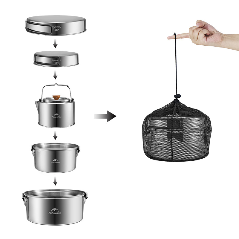 Naturehike Camping Cookware Se - Camping Cooking And Dining Set recension och pris