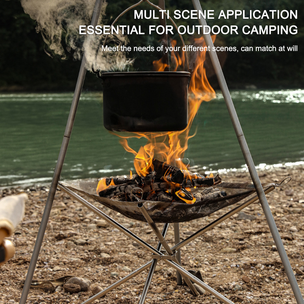 Portable Camping Fire Pit Gril - Camping Cooking Grate recension och pris