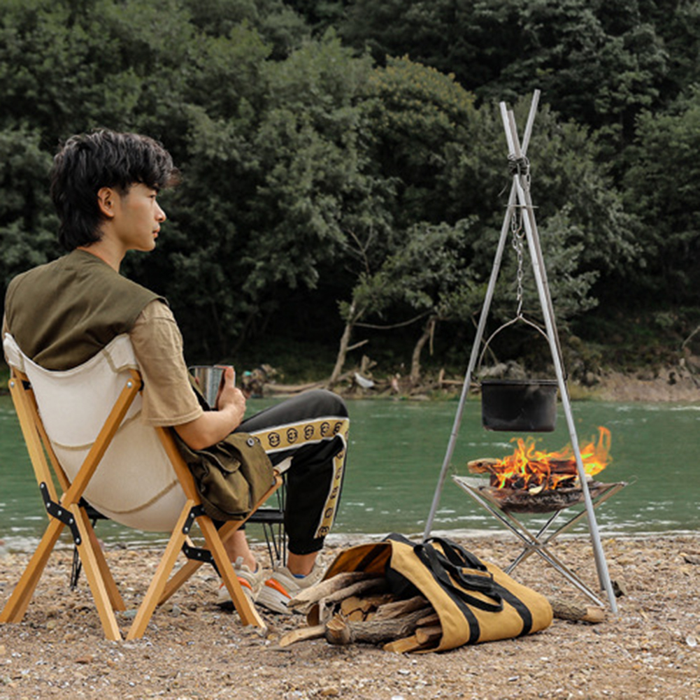 Portable Camping Fire Pit Gril - Camping Cooking Grate recension och pris