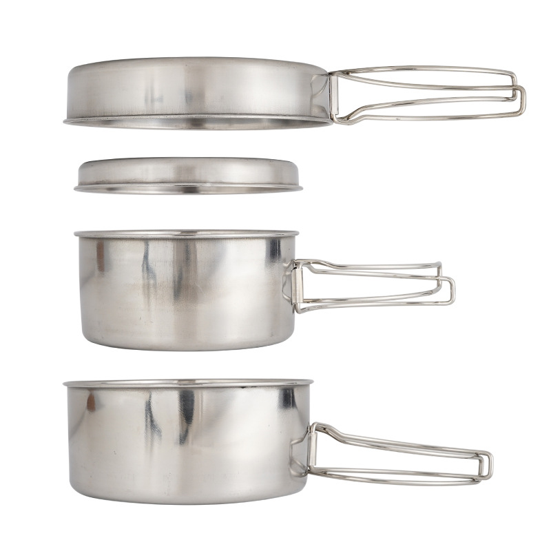 CLS 4-Piece Stainless Steel Ca - Camping Cooking And Dining Set recension och pris