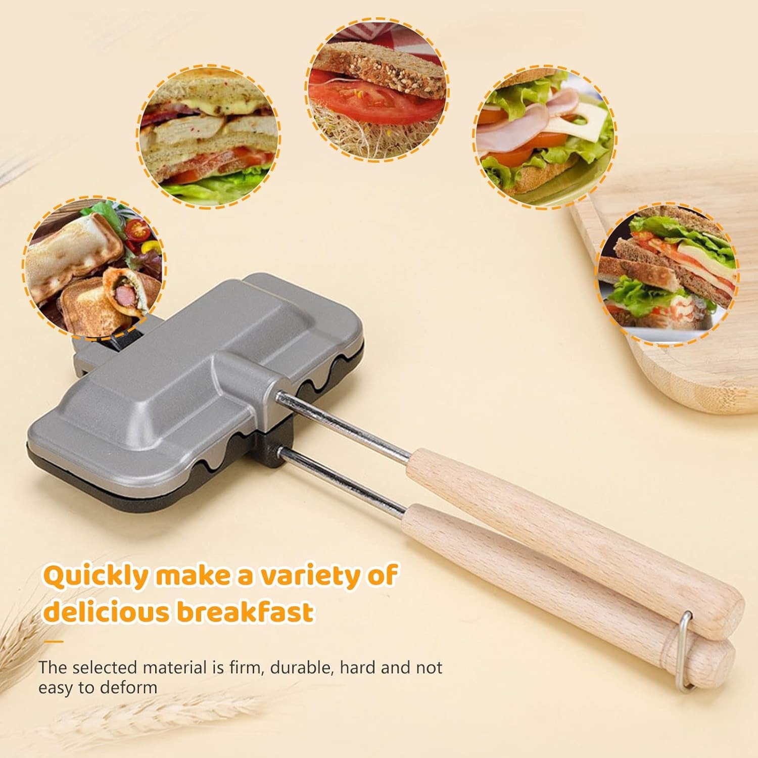 Sandwich Maker – Stove Top Hot - Camping Cooking Hot Plate recension och pris