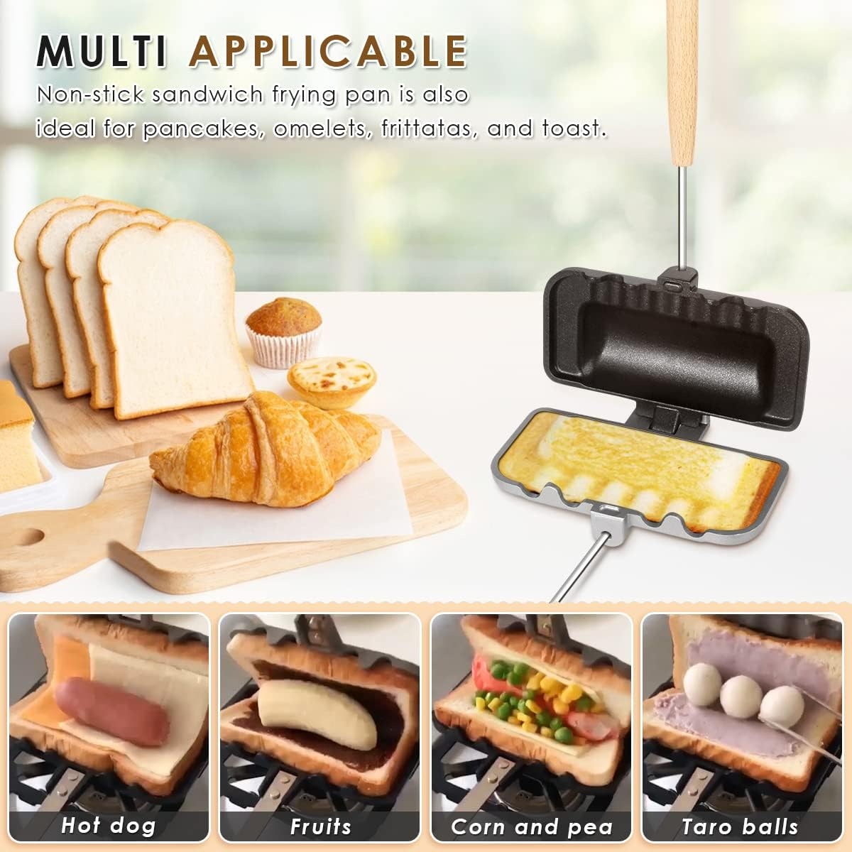 Sandwich Maker – Stove Top Hot - Camping Cooking Hot Plate recension och pris