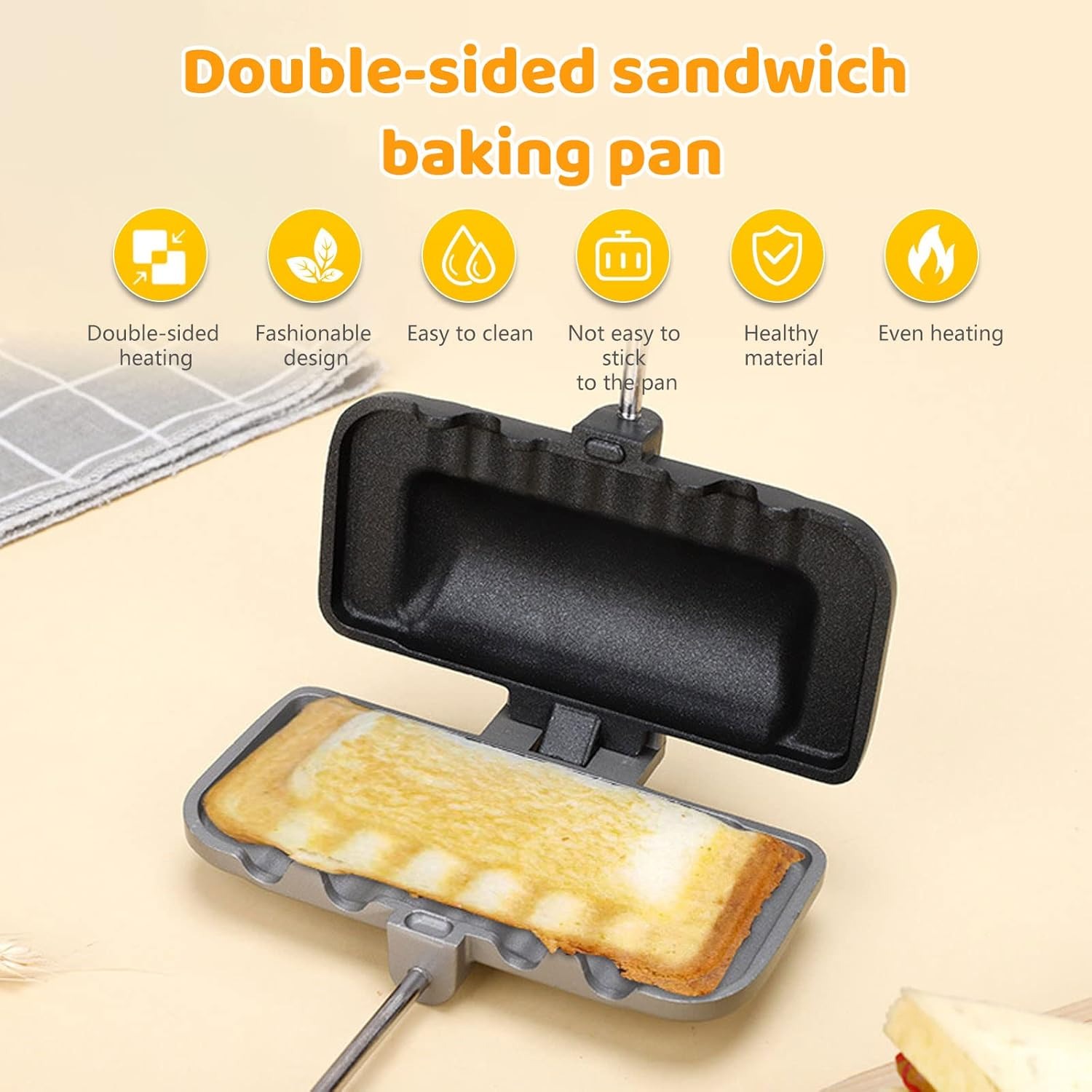 Sandwich Maker – Stove Top Hot - Camping Cooking Hot Plate recension och pris