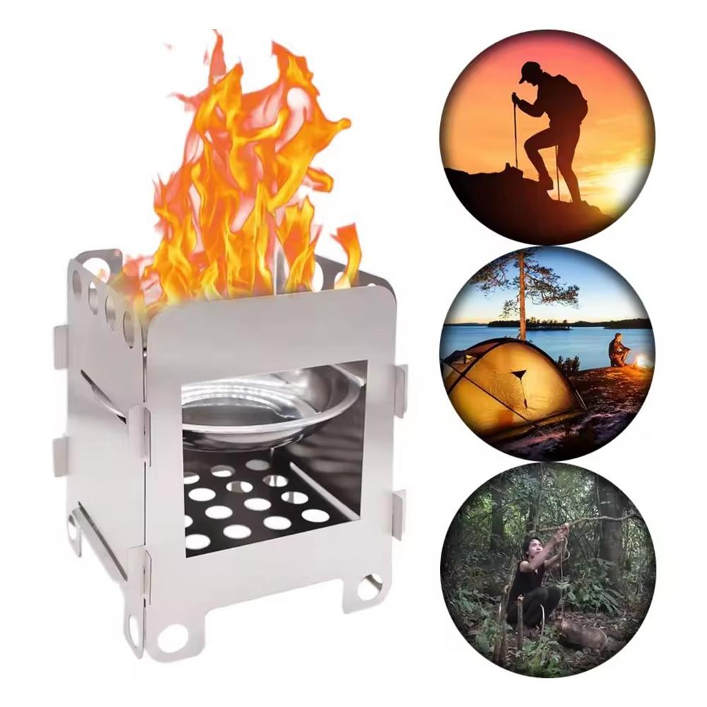 Folding Camping Wood Stove Por - Camping Cooking Heater recension och pris