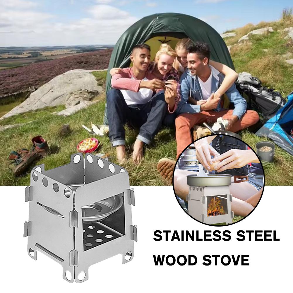Folding Camping Wood Stove Por - Camping Cooking Heater recension och pris