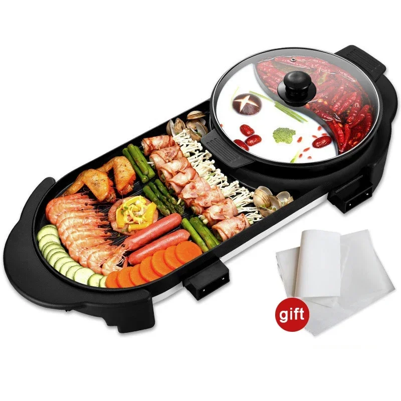 2-in-1 BBQ And Hot Pot Machine - Camping Cooking Hot Plate recension och pris