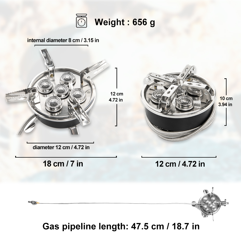 Widesea Camping 5in1 Gas Stove - Camping Cooking Heater recension och pris