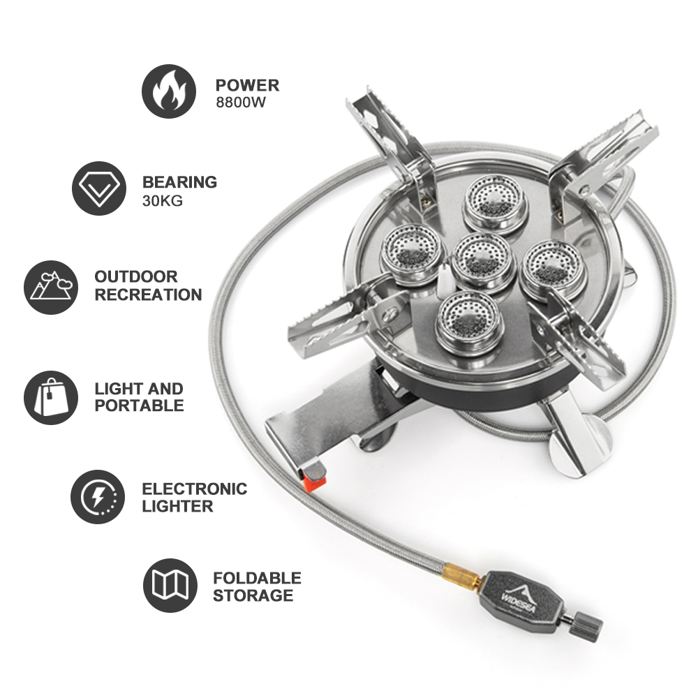 Widesea Camping 5in1 Gas Stove - Camping Cooking Heater recension och pris