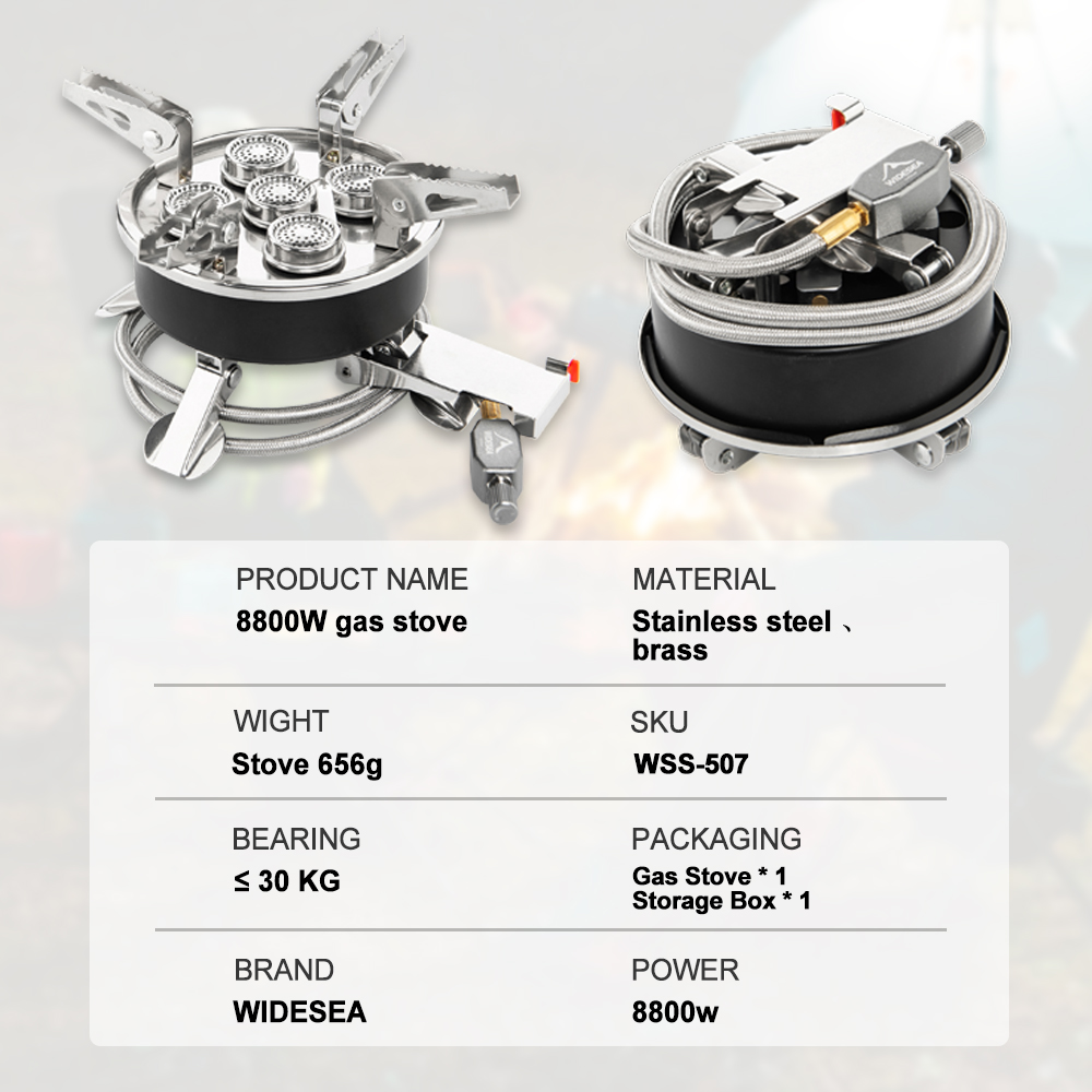 Widesea Camping 5in1 Gas Stove - Camping Cooking Heater recension och pris