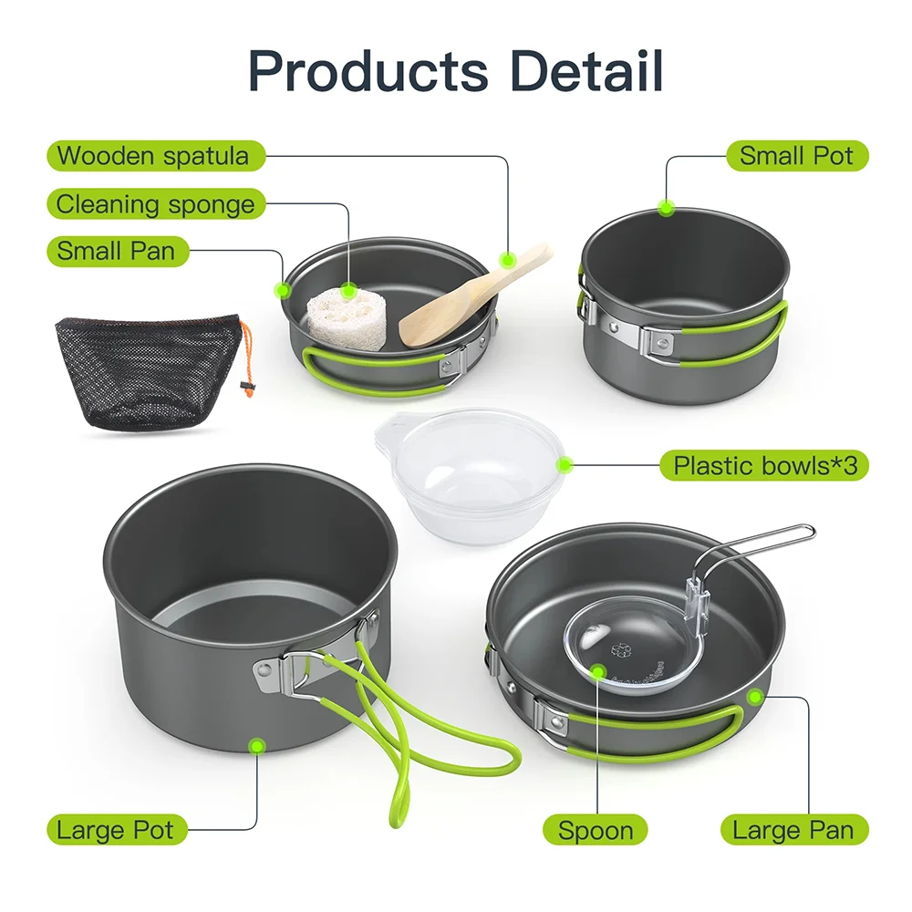 Outdoor Cooking Camping utensi - Camping Cooking And Dining Set recension och pris