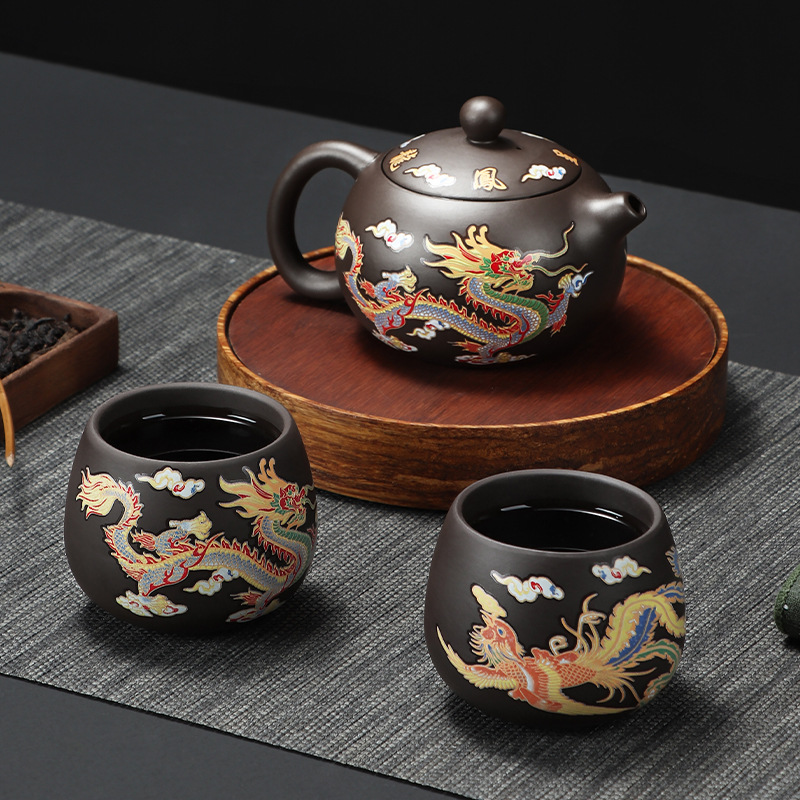 135-350ml Dragon Teapot Chines - Camping Cooking Kettle recension och pris